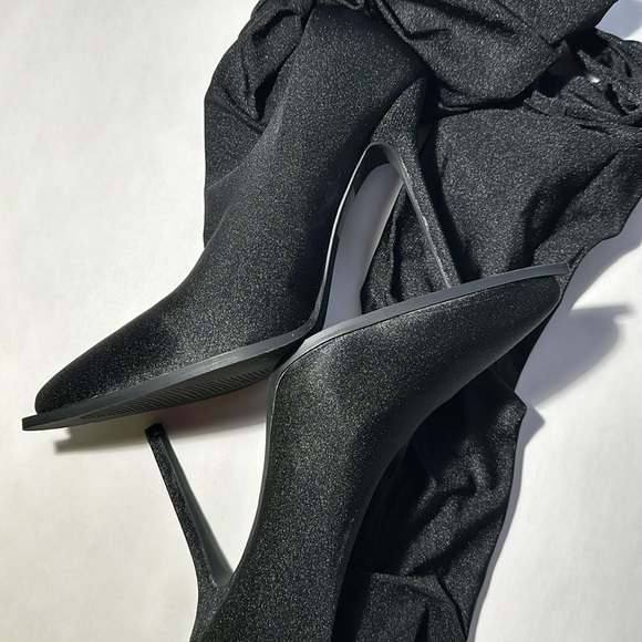 Azalea Wang Black Over The Knee Boots - Picture 3 of 8